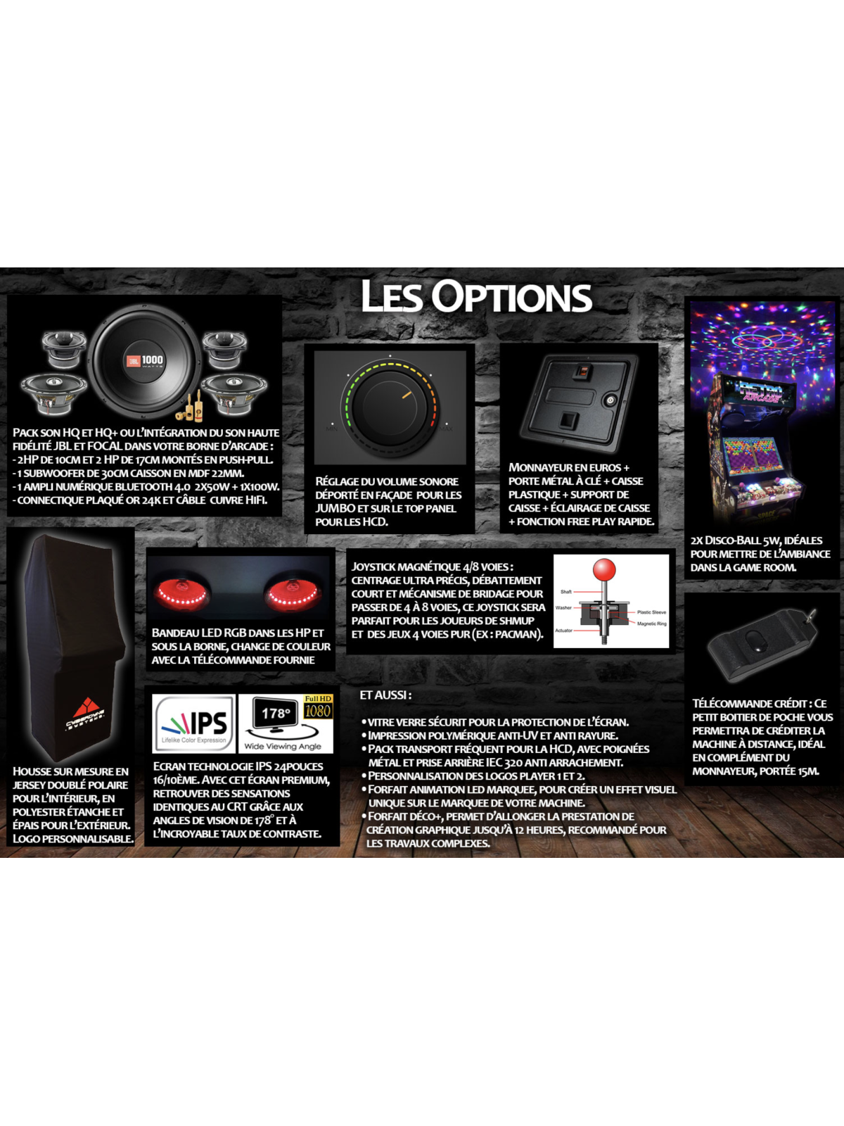 Borne d’arcade « art stand» HCD