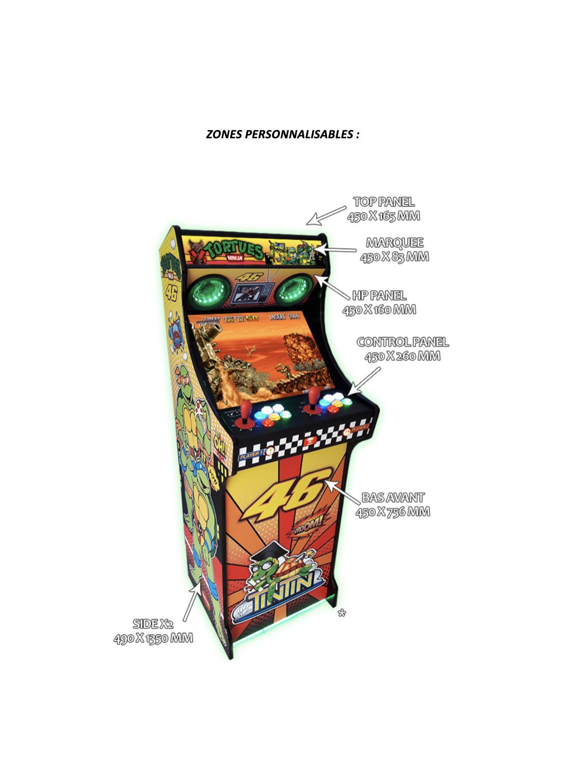 Borne d’arcade « art stand» HCD