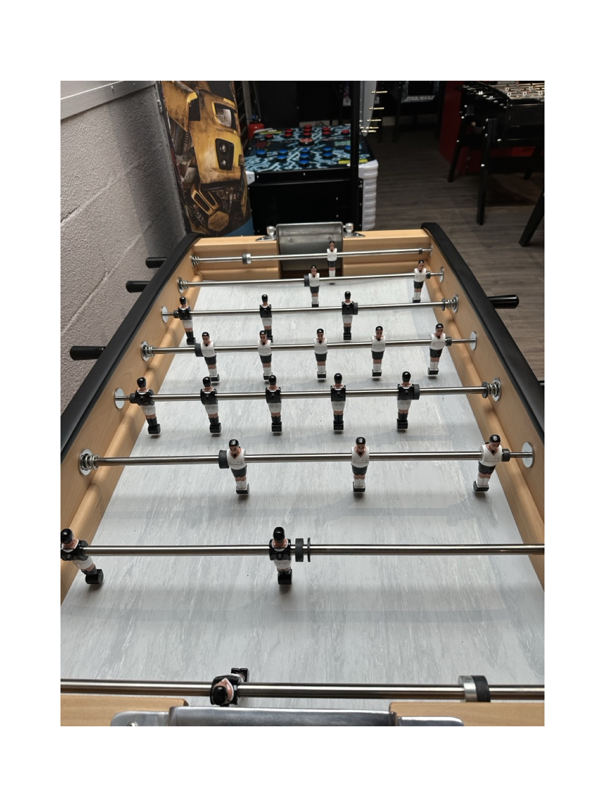 Baby-Foot Sulpie Evolution naturel mat, pieds bois