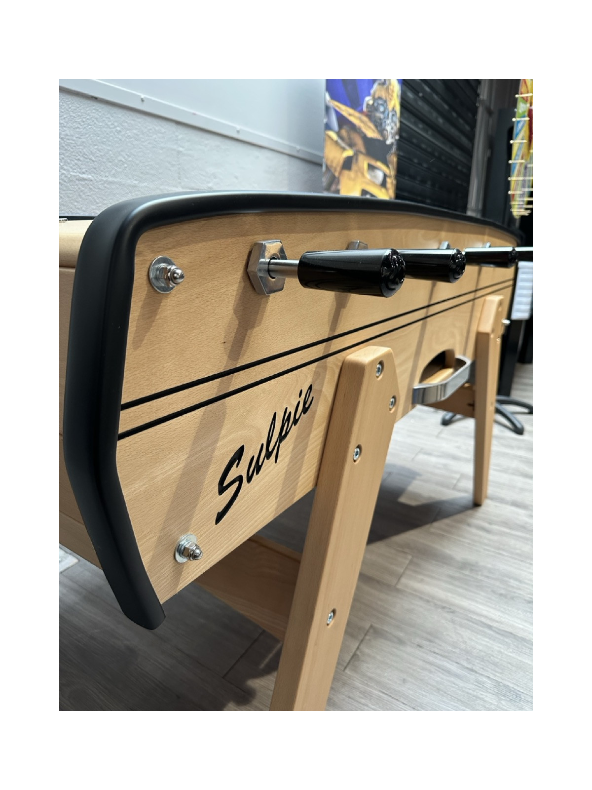 Baby-Foot Sulpie Evolution naturel mat, pieds bois