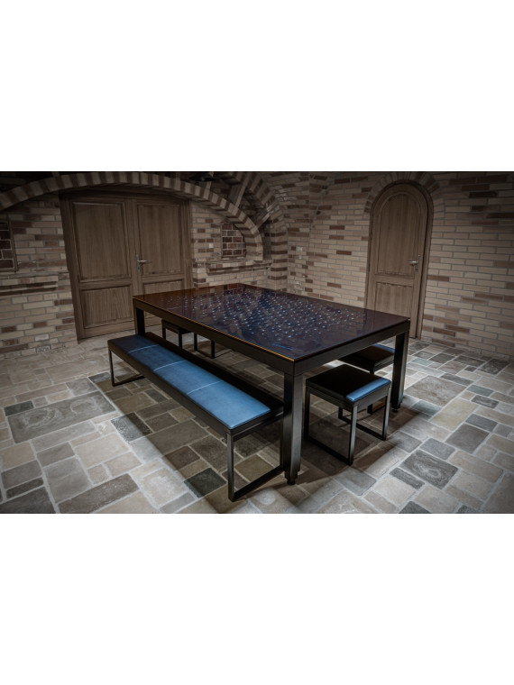 Billard FusionTables avec plateau en verre trempé personnalisé