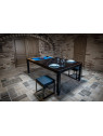Billard FusionTables avec plateau en verre trempé personnalisé