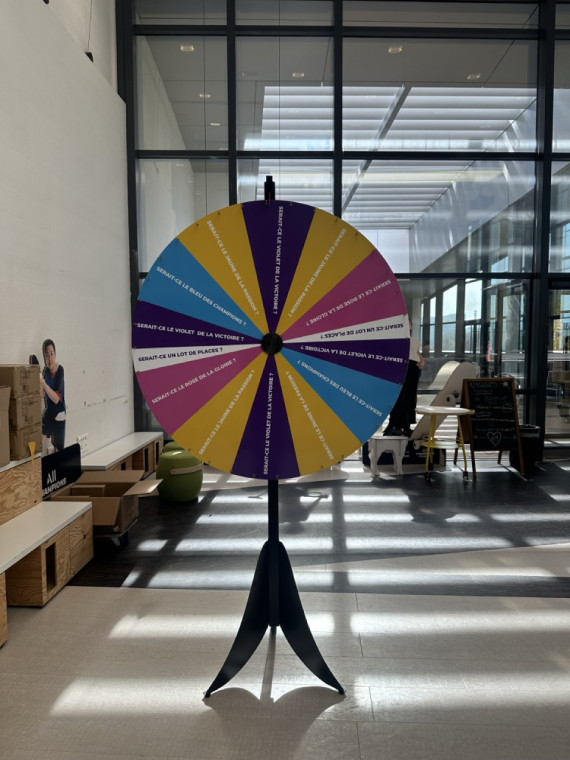 Location roue personnalisée 127 cm à la journée