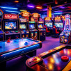 Ambiance salle d'arcade